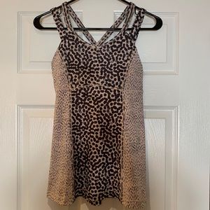 Lululemon Cheetah Tank with Built In Bra